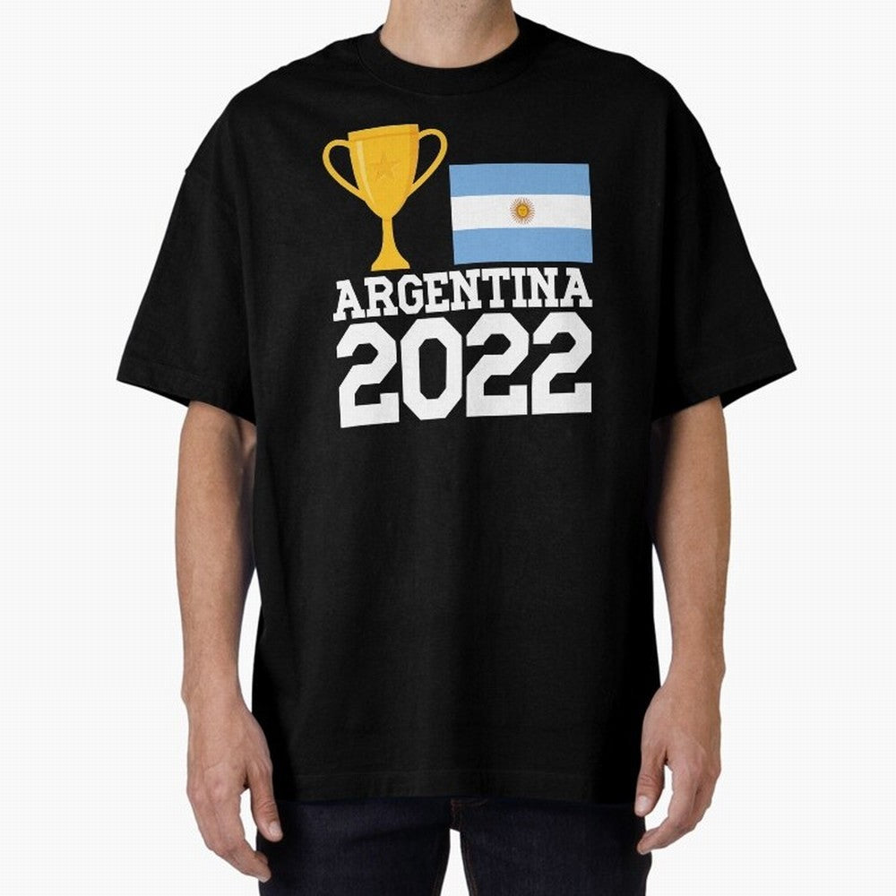 Argentina World Cup Soccer Football 2022, Argentina Soccer Jersey Argentinian Football, Argentina, Argentinian, Qatar World Cup 2022 Oversized T-Shirt Show Match Day Excitement for Match Day Hype around FIFA World Cup 2026 USA Canada Mexico,
