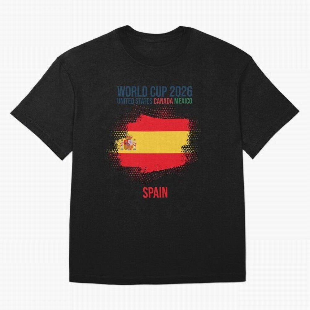 SPAIN WORLD CUP 2026 Oversized T-Shirt Make Your Look Match FIFA World Cup 2026 USA Canada Mexico Spirit, Driven by Argentina and Brazil, Mbappe and Neymar, Football Passion, Legendary Performances, Festival Vibes and Supporter Community; Great for