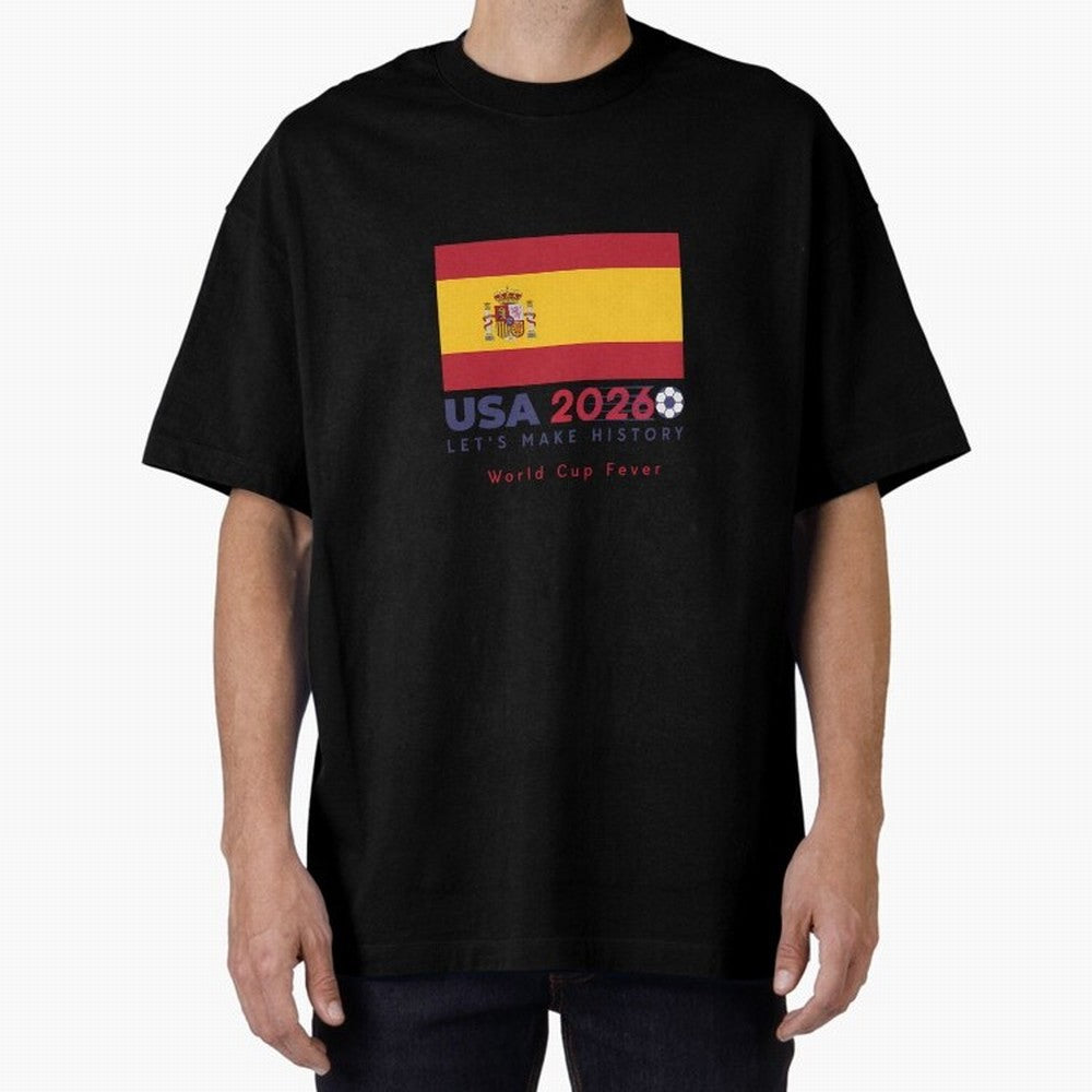 Usa 2026 World Cup Americas Football. Oversized T-Shirt Live the Energy of FIFA World Cup 2026 Group Stage for Fans of Mbappe and Spain and Netherlands, Bringing Soccer Culture, Superstar Moments, National Team Dreams and Competitive Fire; Perfect