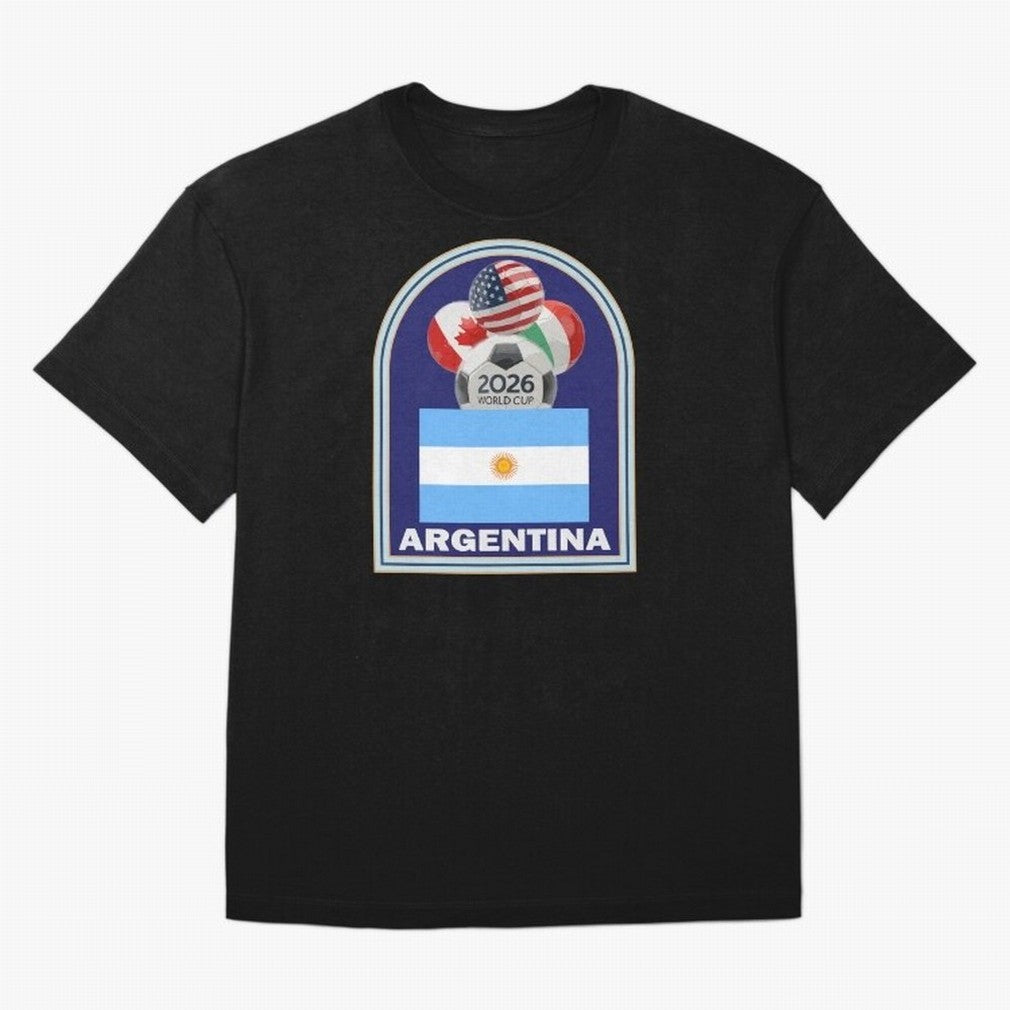 Argentina 2026 Soccer T-shirt Oversized T-Shirt Fuel Your Fan Pride for FIFA World Cup 2026 Group Stage Celebrating Messi, Neymar and Mbappe, England and Germany Energy, Sports Nostalgia, International Competition, Famous Players and Unforgettable