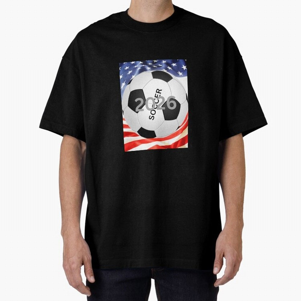 THIS IS SOCCER 2026 Oversized T-Shirt Upgrade Match Day Hype around FIFA World Cup 2026 USA Canada Mexico, Neymar, Haaland and Cristiano Ronaldo, Argentina, Worldwide Fan Energy, Dramatic Goals, Stadium Lights and Championship Celebrations; Perfect