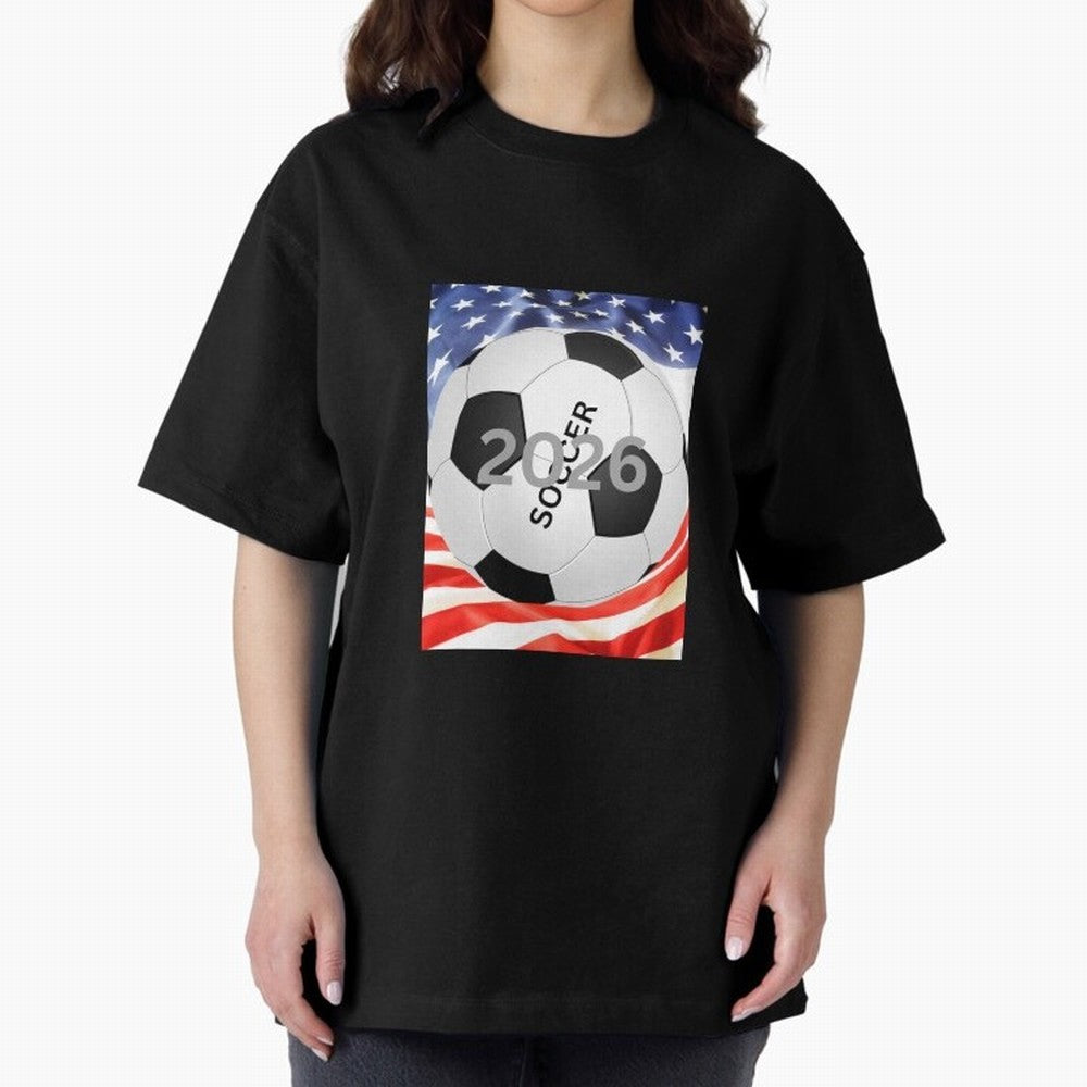 THIS IS SOCCER 2026 Oversized T-Shirt Upgrade Match Day Hype around FIFA World Cup 2026 USA Canada Mexico, Neymar, Haaland and Cristiano Ronaldo, Argentina, Worldwide Fan Energy, Dramatic Goals, Stadium Lights and Championship Celebrations; Perfect