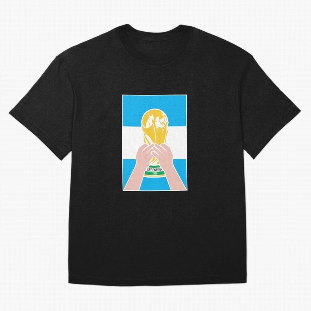 Champion Argentina 2022 Oversized T-Shirt Show Support during FIFA World Cup 2026 USA Canada Mexico Built around Cristiano Ronaldo, Haaland and CR7, Spain Energy, Champion Mindset, Group Stage Buzz, Knockout Tension and Passionate Fan Culture;