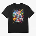2026 Soccer World Flags USA Mexico Canada Football Paint Splash Graphic Oversized T-Shirt Celebrate the Stars of Global Football Passion for FIFA World Cup 2026 Group Stage, Driven by CR7 and Messi, Germany, Soccer Culture, Superstar Moments,