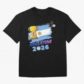 Argentina world cup design Oversized T-Shirt Turn Football Passion into Global Football Passion for FIFA World Cup 2026 Group Stage, Capturing Cristiano Ronaldo, Haaland and CR7, Argentina and Brazil, Goal Celebration Energy, Supporter Heritage,