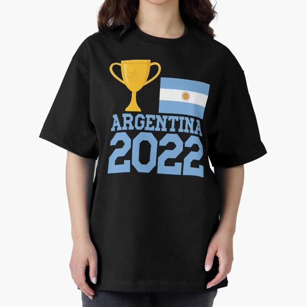 Argentina World Cup Soccer Football 2022, Argentina Soccer Jersey Argentinian Football, Argentina, Argentinian, Qatar World Cup 2022 Oversized T-Shirt Show Support during Global Football Passion for FIFA World Cup 2026 Group Stage, Driven by
