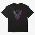 FIFA World Cup 2026 USA Eagle Soccer Logo Oversized T-Shirt Celebrate Fan Culture around FIFA World Cup 2026 Group Stage for Fans of Mbappe and Portugal, Spain and Germany, Bringing Tournament Hype, Historic Matchups, Family Viewing Parties and