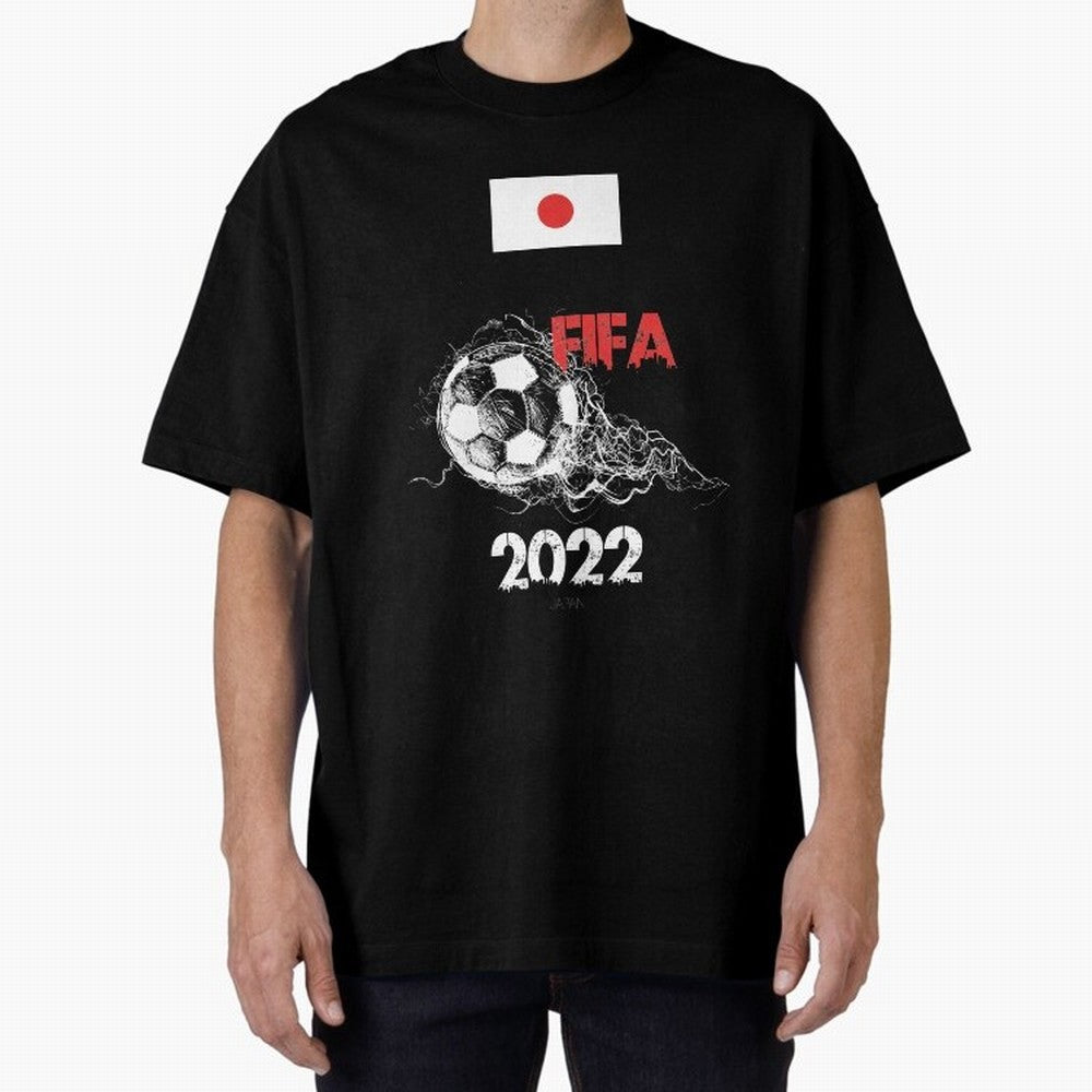 World Cup Qatar 2022 Japan Oversized T-Shirt Keep Football History Alive during FIFA World Cup 2026 Group Stage Connected to Cristiano Ronaldo, Haaland and CR7, England and Germany Energy, Football Passion, Legendary Performances, Festival Vibes