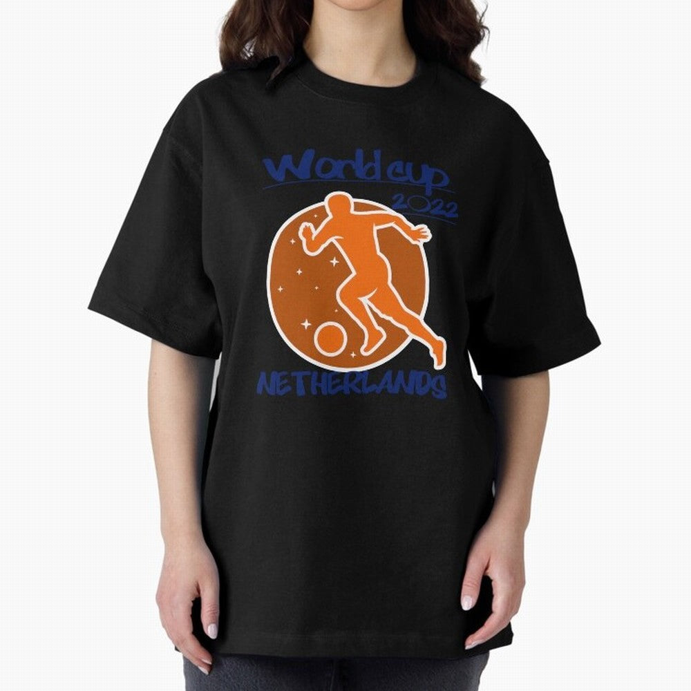 Netherlands World Cup 2022 Oversized T-Shirt Bring Home the FIFA World Cup 2026 Journey through CR7 and Messi Highlights, England and Germany Pride, Fan Favorite Moments, National Team Passion, Big Match Drama and Soccer History; Made for