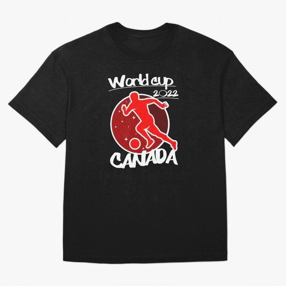 Canada World Cup 2022 Oversized T-Shirt Follow the Road to the FIFA World Cup 2026 USA Canada Mexico Journey through Cristiano Ronaldo, Haaland and CR7 Highlights, Argentina, France and Brazil Pride, Football Festival Excitement, Trophy Ambitions,
