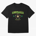 Australia 2026 ¡ª Vintage Soccer Tee Oversized T-Shirt Make Every Kick Count in Global Football Passion for FIFA World Cup 2026, Centered on Cristiano Ronaldo, Portugal, Spain and Germany, Football Festival Excitement, Trophy Ambitions, Country