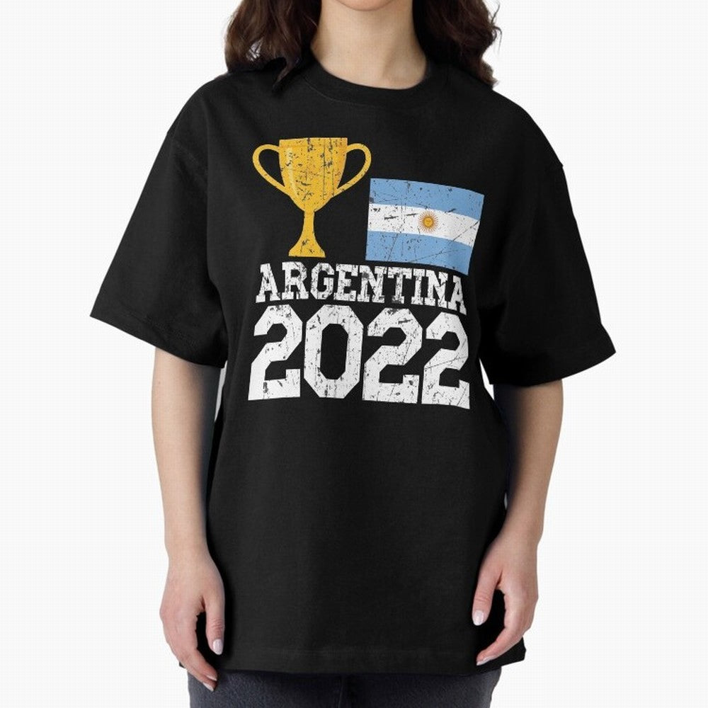 Argentina World Cup Soccer Football 2022, Argentina Soccer Jersey Argentinian Football, Argentina, Argentinian, Qatar World Cup 2022 Oversized T-Shirt Celebrate Global Passion for Global Football Passion for FIFA World Cup 2026 USA Canada Mexico,