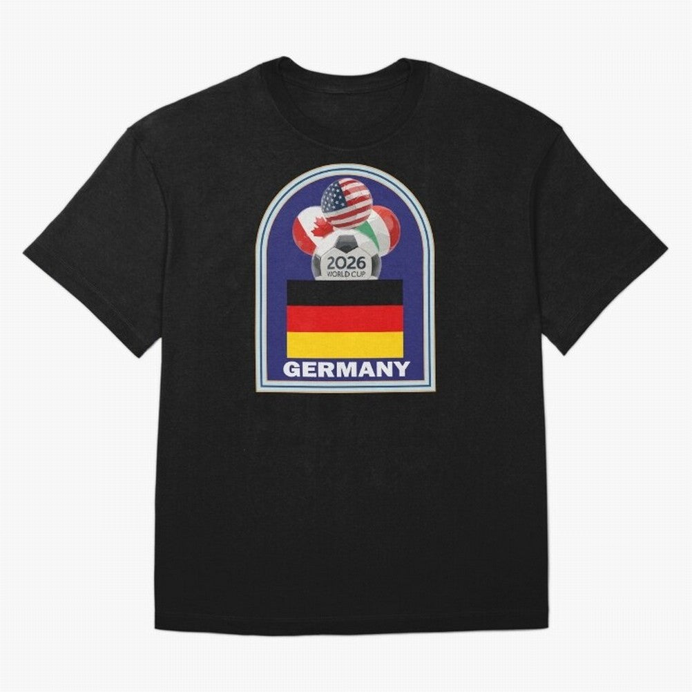 Germany 2026 Soccer T-shirt Oversized T-Shirt Make Memories around FIFA World Cup 2026 USA Canada Mexico Centered on Haaland and Mbappe, England Energy, Football Festival Excitement, Trophy Ambitions, Country Rivalries and Star Player Buzz; Perfect