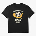 World Cup 2026 USA Soccer Fan T-Shirt Oversized T-Shirt Celebrate FIFA World Cup 2026 Group Stage Spirit, Centered on Netherlands, Messi and Cristiano Ronaldo, Classic Soccer Heritage, Championship Pressure, Fan Loyalty and International Pride;
