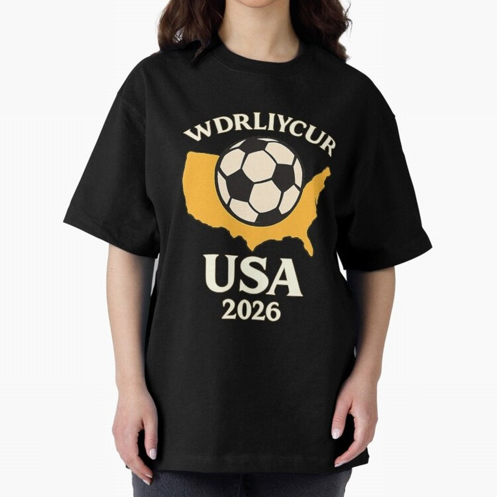 World Cup 2026 USA Soccer Fan T-Shirt Oversized T-Shirt Celebrate FIFA World Cup 2026 Group Stage Spirit, Centered on Netherlands, Messi and Cristiano Ronaldo, Classic Soccer Heritage, Championship Pressure, Fan Loyalty and International Pride;