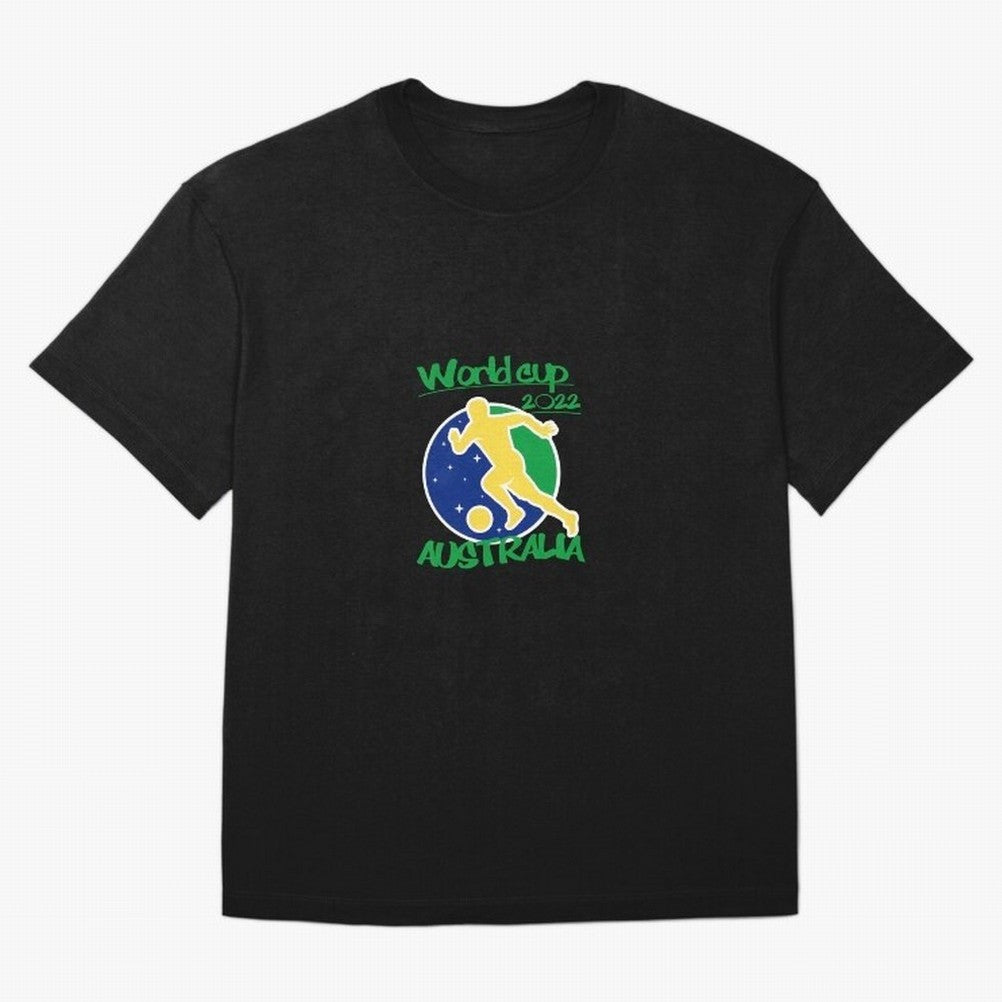 Australia World Cup 2022 Oversized T-Shirt Carry National Pride through FIFA World Cup 2026 Group Stage Highlighting Haaland, Brazil Energy, Supporter Pride, Iconic Celebrations, Legendary Names and Global Match Day Energy; Perfect for Fans,