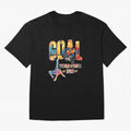 Goal World Soccer Championship 2026 Oversized T-Shirt Celebrate Soccer Greatness during FIFA World Cup 2026 USA Canada Mexico for Fans of Messi, CR7 and Mbappe and Spain and Netherlands, Bringing Retro Football Energy, Iconic Rivalries, Trophy