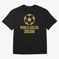 Retro World Soccer 2026 Design Oversized T-Shirt Back the Journey through FIFA World Cup 2026 Group Stage Spirit, Centered on Germany, Messi and Cristiano Ronaldo, Game Day Rituals, Football Legends, Country Pride and the Road to the Final; Great
