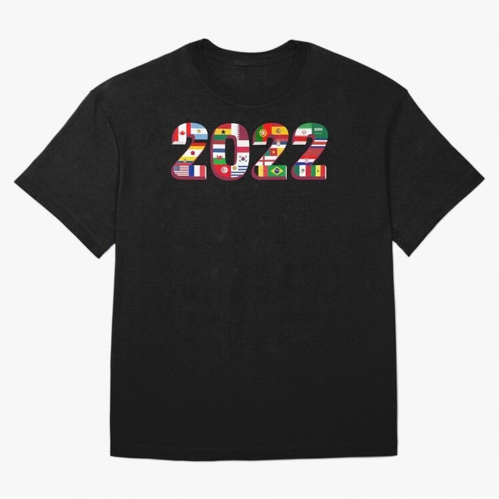 All the 32 Teams that Played in 2022 in Qatar for Football Fans Oversized T-Shirt Wear the Spirit of Match Day Hype around FIFA World Cup 2026 Group Stage, Messi and Cristiano Ronaldo, Portugal, Spain and Germany, Football Passion, Legendary