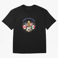 World Cup 2026 Host Nations Crest Oversized T-Shirt Share Global Football Passion for FIFA World Cup 2026, Highlighting Cristiano Ronaldo, Netherlands, Football Festival Excitement, Trophy Ambitions, Country Rivalries and Star Player Buzz; Perfect