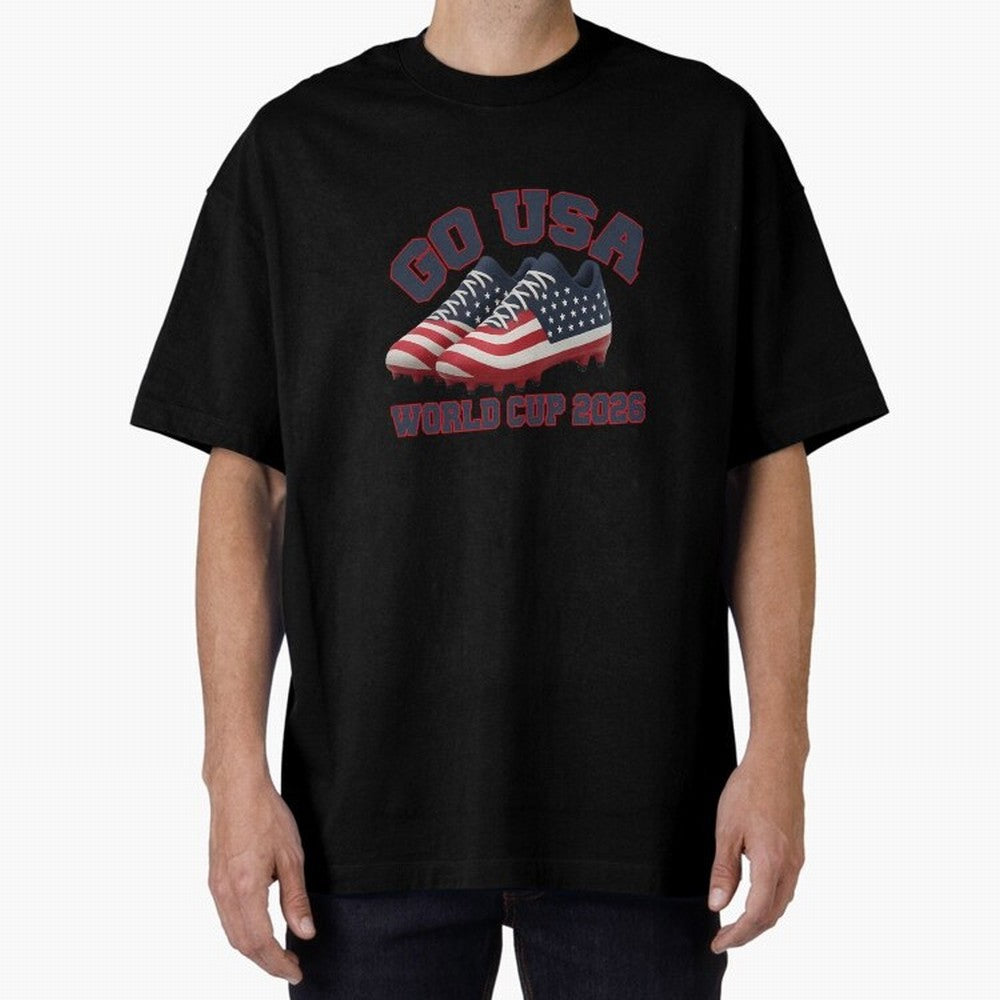 Go Usa. Usa 2026 World Cup 2026 World Cup Soccer Usa Soccer Usa Men Oversized T-Shirt Honor the Football Icons of FIFA World Cup 2026 Group Stage with Messi and Cristiano Ronaldo, Netherlands Energy, Supporter Pride, Iconic Celebrations, Legendary