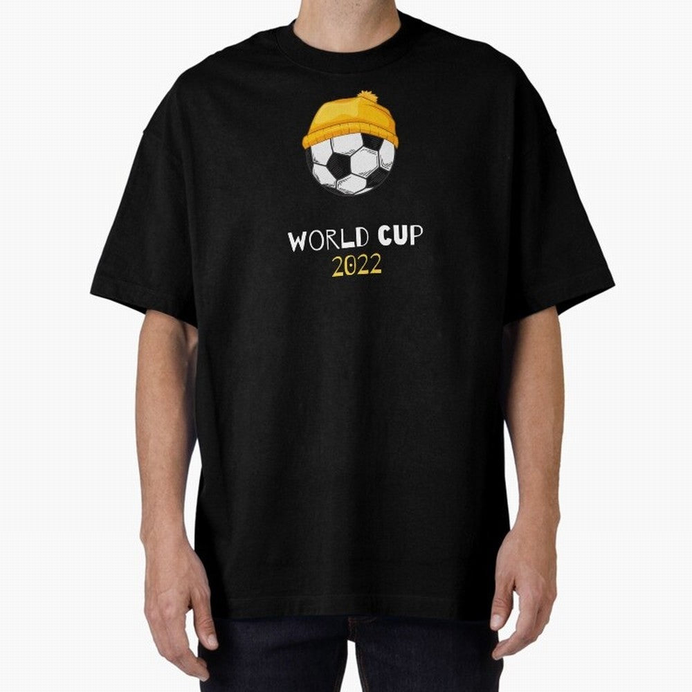 World Cup 2022 Qatar Oversized T-Shirt Enjoy Match Day Hype around FIFA World Cup 2026 USA Canada Mexico, Messi, England, Retro Football Energy, Iconic Rivalries, Trophy Chase Drama and Stadium Atmosphere; Ideal for Fans Who Follow Messi, Cristiano