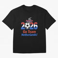 Road to 2026 Netherlands Football - Go Team Holland Soccer Oversized T-Shirt Feel the Heartbeat of Match Day Hype around FIFA World Cup 2026 USA Canada Mexico, Haaland, Argentina and Brazil, Tournament Hype, Historic Matchups, Family Viewing