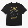 Socceroos World Cup 2022 Qatar Oversized T-Shirt Celebrate Football Dreams Across FIFA World Cup 2026 USA Canada Mexico for Fans of Mbappe and Neymar and Argentina and Brazil, Bringing Football Passion, Legendary Performances, Festival Vibes and