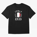 World Cup 2026 Italy Football Fan Italian Supporter T-Shirt_88563599 Oversized T-Shirt Celebrate Fan Culture around FIFA World Cup 2026 Spirit, Centered on Argentina, Messi, Football Festival Excitement, Trophy Ambitions, Country Rivalries and Star