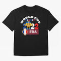 Fifa World Cup 2022. France 2022. Qatar 2022 Oversized T-Shirt Spotlight the FIFA World Cup 2026 Group Stage Journey through Messi, Neymar and Mbappe Highlights, France Pride, Worldwide Fan Energy, Dramatic Goals, Stadium Lights and Championship