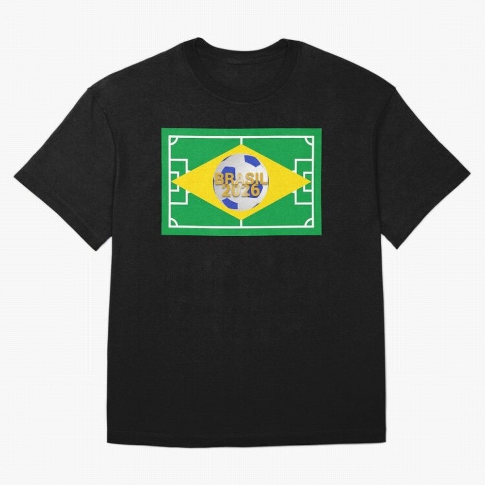 Brazil World Cup 2026 Oversized T-Shirt Elevate FIFA World Cup 2026 USA Canada Mexico Spirit, Highlighting Brazil, Portugal and Argentina, Cristiano Ronaldo, Supporter Pride, Iconic Celebrations, Legendary Names and Global Match Day Energy; Great