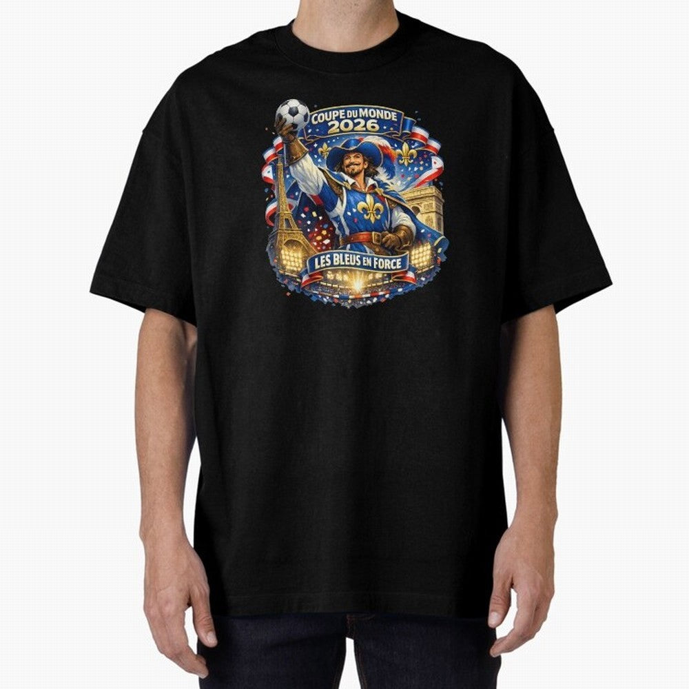 France World Cup 2026 Supporter Oversized T-Shirt Honor Champions and Dreams in Match Day Hype around FIFA World Cup 2026, Cristiano Ronaldo, Haaland and CR7, Argentina, France and Brazil, Tournament Hype, Historic Matchups, Family Viewing Parties