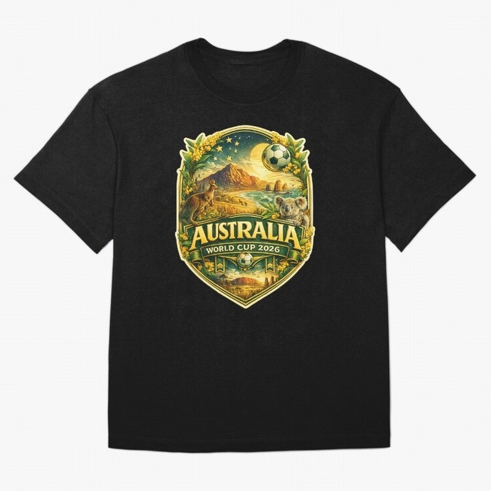 Australia FIFA World Cup 2026 Great Barrier Reef Outback Kangaroo Coast Oversized T-Shirt Capture Stadium Memories from Global Football Passion for FIFA World Cup 2026 Group Stage, Made for Mbappe and Neymar, England, Stadium Memories, Football