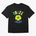 Brazil FIFA world cup 2022 T shirt Oversized T-Shirt Wear the Spirit of Global Football Passion for FIFA World Cup 2026 Group Stage, Made for Messi, Germany, Tournament Hype, Historic Matchups, Family Viewing Parties and Global Sports Pride; Great