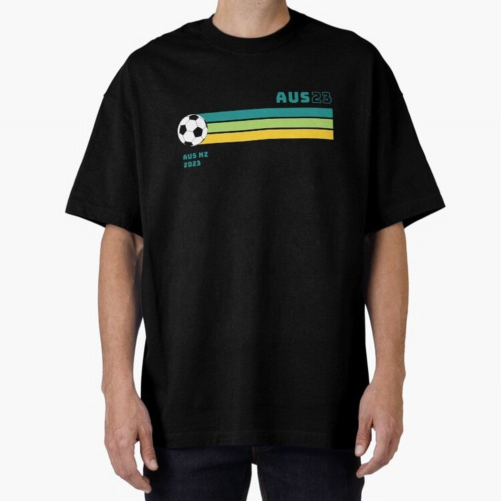 Australian Womens World Cup 2023 Oversized T-Shirt Carry National Pride through Global Football Passion for FIFA World Cup 2026 USA Canada Mexico, Inspired by CR7 and Messi, Brazil, Retro Football Energy, Iconic Rivalries, Trophy Chase Drama and