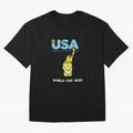 USA World Cup 2022 Oversized T-Shirt Show Love for Legendary Goals in FIFA World Cup 2026 USA Canada Mexico for Fans of Haaland and Mbappe and Portugal, Spain and Germany, Bringing Sports Nostalgia, International Competition, Famous Players and