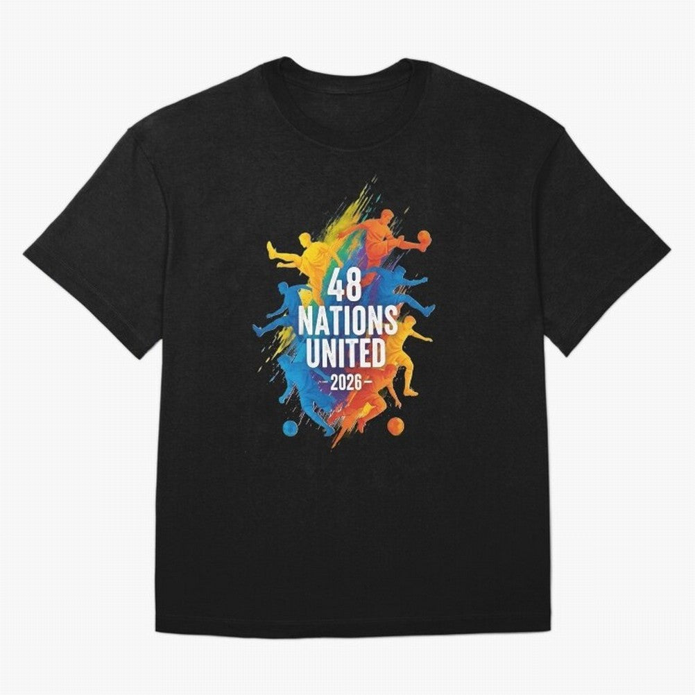 The Unity of World Football Oversized T-Shirt Make Memories around Match Day Hype around FIFA World Cup 2026 Group Stage, CR7 and Messi, France, Game Day Rituals, Football Legends, Country Pride and the Road to the Final; Great for Supporters Who