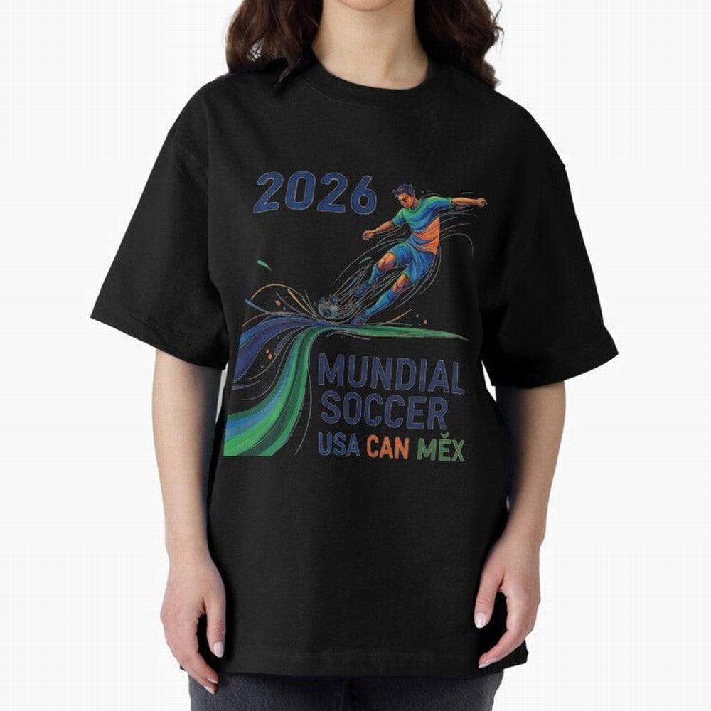 Triangular Goal Art 2026 Oversized T-Shirt Feel International Energy from the FIFA World Cup 2026 USA Canada Mexico Journey through Haaland and Mbappe Highlights, Germany Pride, Vintage Soccer Flavor, Modern Football Stars, National Flags and Final