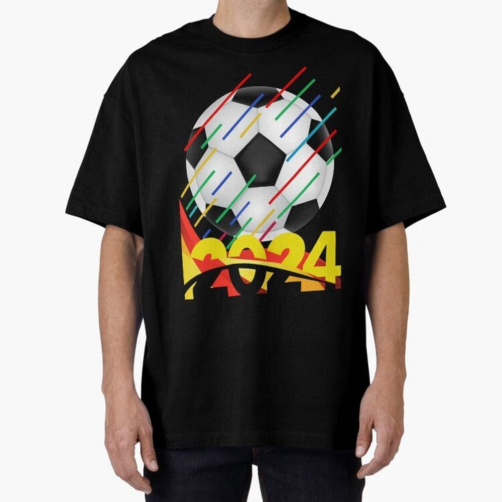 FOOTBALL 2024 Oversized T-Shirt Show Match Day Excitement for Match Day Hype around FIFA World Cup 2026, Haaland, Brazil, Retro Football Energy, Iconic Rivalries, Trophy Chase Drama and Stadium Atmosphere; Made for Die Hard Supporters, Soccer