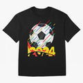 FOOTBALL 2024 Oversized T-Shirt Show Match Day Excitement for Match Day Hype around FIFA World Cup 2026, Haaland, Brazil, Retro Football Energy, Iconic Rivalries, Trophy Chase Drama and Stadium Atmosphere; Made for Die Hard Supporters, Soccer