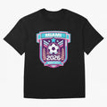 Miami 2026 Host City Emblem Welcoming the World Cup Oversized T-Shirt Celebrate FIFA World Cup 2026 USA Canada Mexico Spirit, Capturing England, Messi, CR7 and Mbappe, Stadium Chants, National Pride, Trophy Dreams and Unforgettable Football