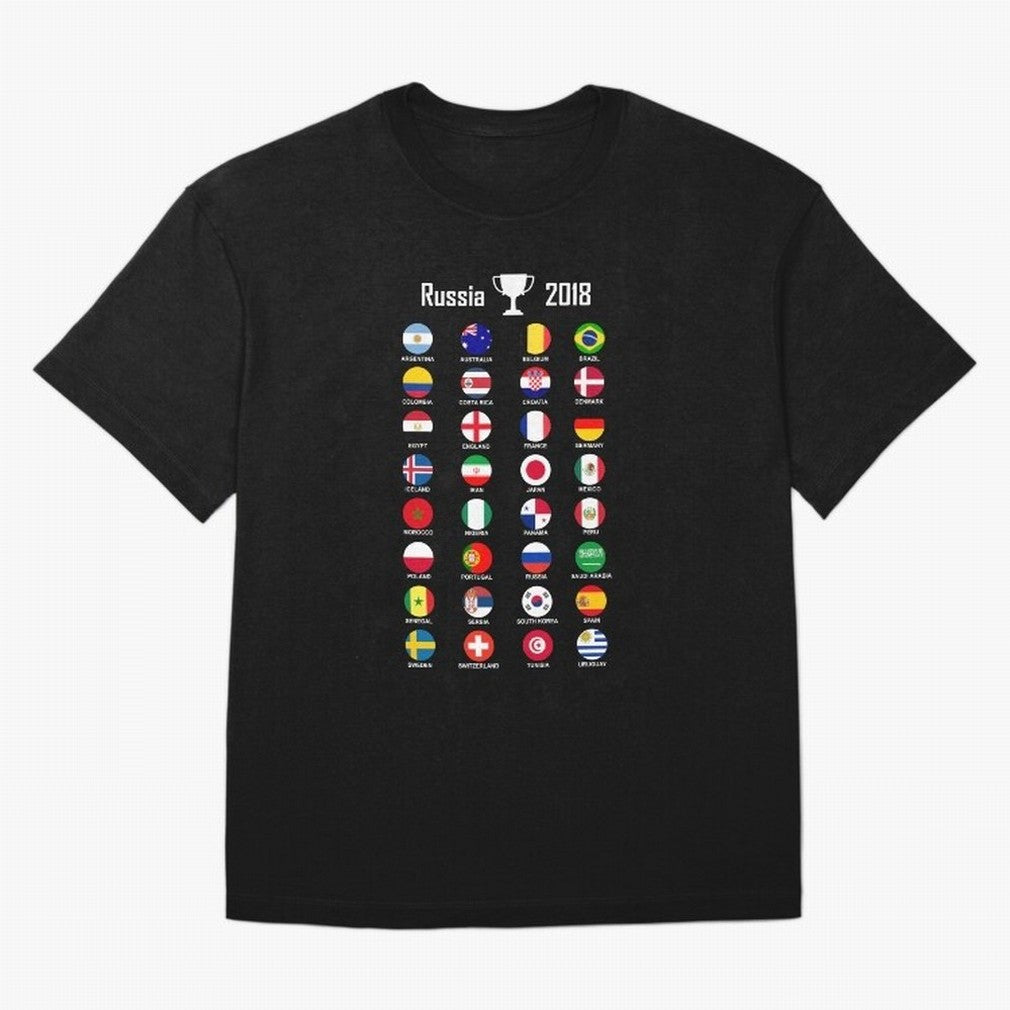 Russia 2018 Football Soccer Championship Oversized T-Shirt Make Memories around FIFA World Cup 2026 Group Stage Spirit, with Portugal, Spain and Germany, Neymar, Champion Mindset, Group Stage Buzz, Knockout Tension and Passionate Fan Culture; Ideal