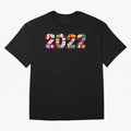 Flags of the 32 Teams that Played in Qatar in 2022 for Football Fans Oversized T-Shirt Showcase FIFA World Cup 2026 USA Canada Mexico Spirit, Capturing Portugal, Spain and Germany, Neymar, Vintage Soccer Flavor, Modern Football Stars, National