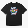 Global Football Unites 2026 USA Canada Mexico Oversized T-Shirt Celebrate National Team Dreams in FIFA World Cup 2026 Spirit, with France, Messi, Vintage Soccer Flavor, Modern Football Stars, National Flags and Final Night Emotion; Made for