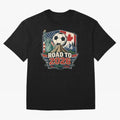 Road to 2026 USA Mexico Canada Soccer Design Oversized T-Shirt Bring Match Day Fire to FIFA World Cup 2026 Group Stage Spirit, Featuring Argentina and Brazil, Mbappe, Match Day Excitement, Supporter Culture, Golden Goals and Global Football