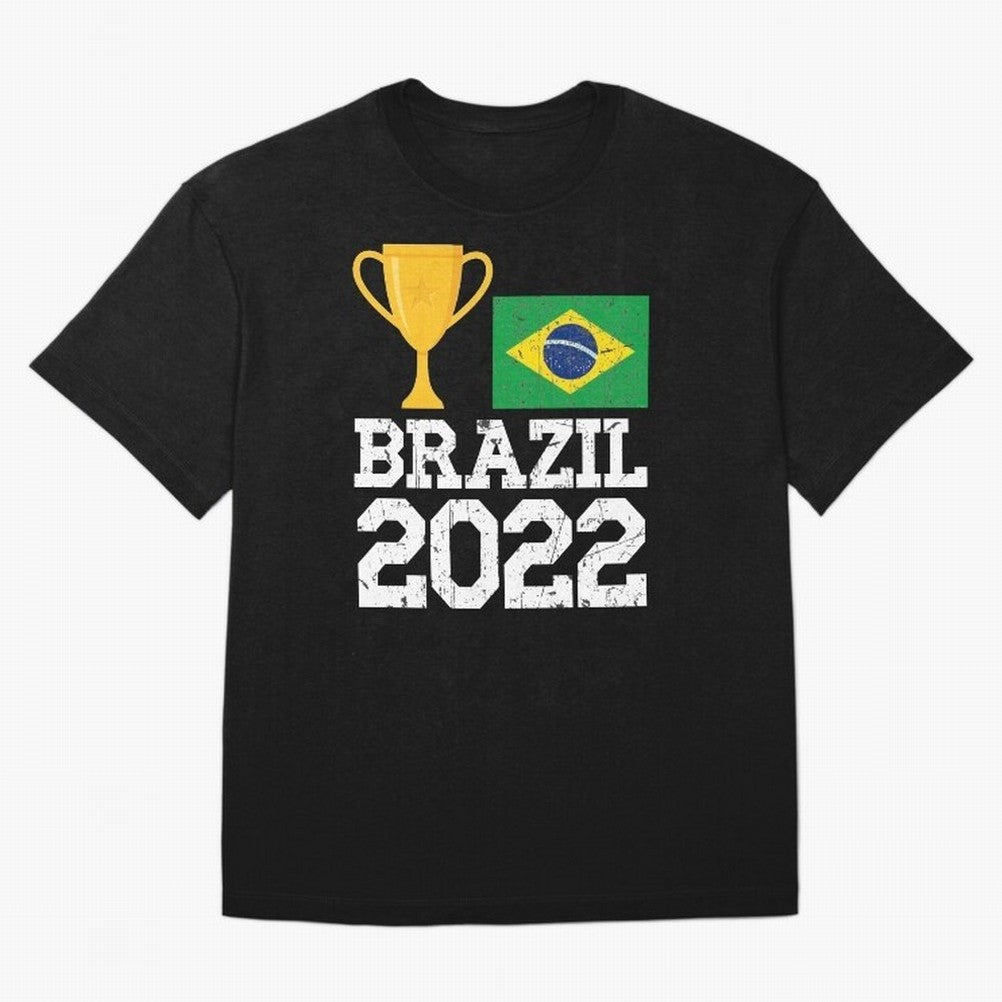 Brazil Soccer Team Fan Football Brazilian Flag 2022 T-Shirt - Brazil T shirt Soccer - Brazil Flag Vintage - Brazilian Oversized T-Shirt Support Iconic Players in Match Day Hype around FIFA World Cup 2026, Neymar, Argentina, Worldwide Fan Energy,