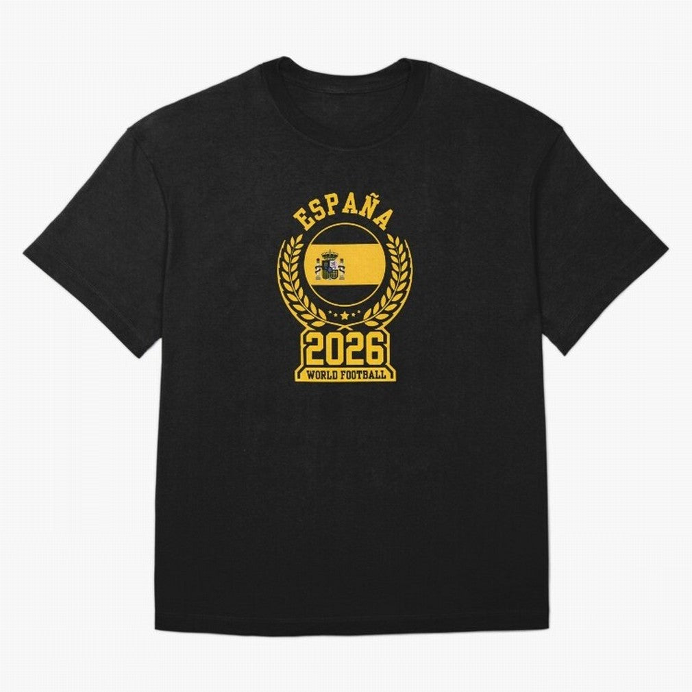 Spain World Football 2026 T-Shirt_87604013 Oversized T-Shirt Stand with FIFA World Cup 2026 Group Stage for Fans of Messi, Neymar and Mbappe and Brazil, Bringing Supporter Pride, Iconic Celebrations, Legendary Names and Global Match Day Energy;