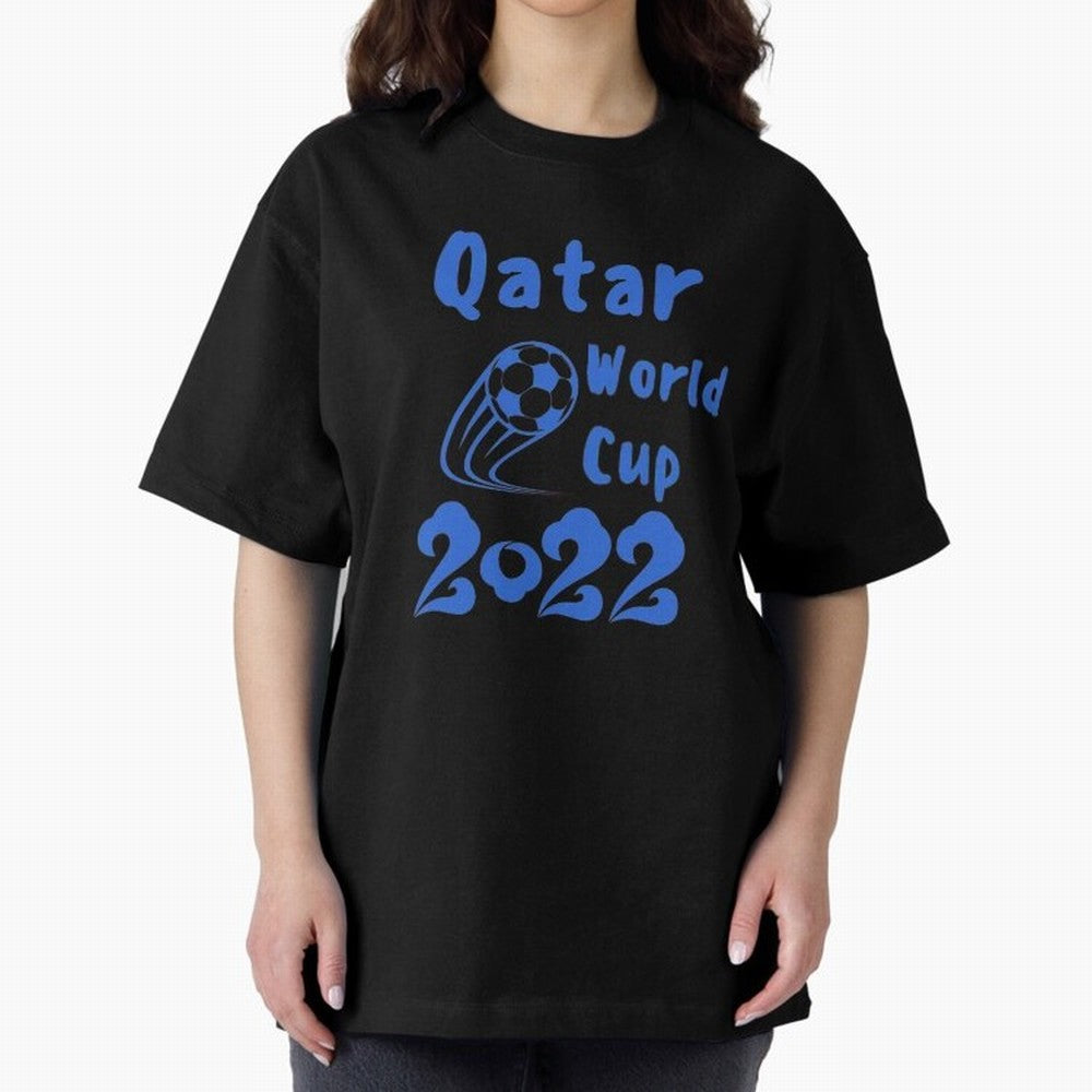 qatar world cup 2022 Oversized T-Shirt Follow Every Goal of the FIFA World Cup 2026 Journey through Messi and Cristiano Ronaldo Highlights, England and Germany Pride, Champion Mindset, Group Stage Buzz, Knockout Tension and Passionate Fan Culture;