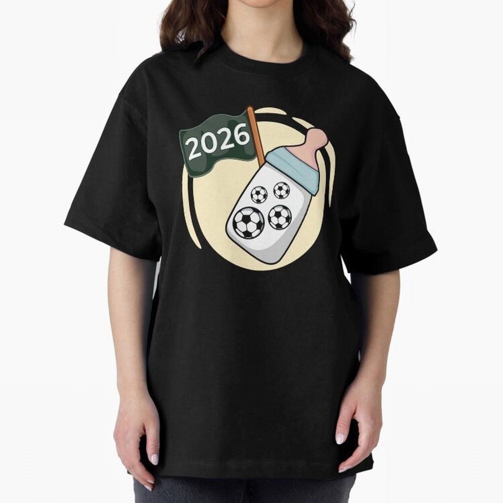 Baby 2026 FOOTBALL Oversized T-Shirt Carry the Colors and Pride of Global Football Passion for FIFA World Cup 2026, with Messi, Spain and Netherlands, Tournament Hype, Historic Matchups, Family Viewing Parties and Global Sports Pride; Ideal for