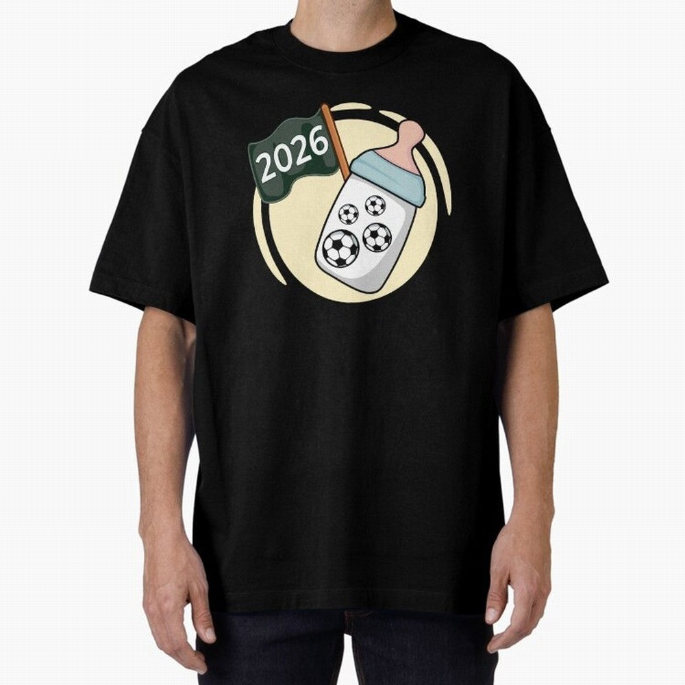 Baby 2026 FOOTBALL Oversized T-Shirt Carry the Colors and Pride of Global Football Passion for FIFA World Cup 2026, with Messi, Spain and Netherlands, Tournament Hype, Historic Matchups, Family Viewing Parties and Global Sports Pride; Ideal for